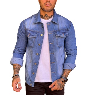 Jaqueta Masculina Jeans Azul Clara