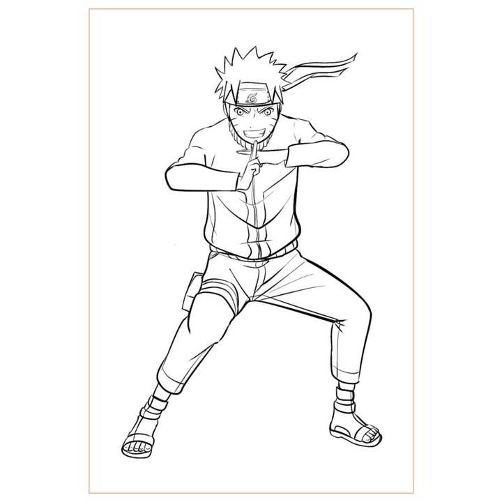 Kakashi para colorir - Blog Ana Giovanna