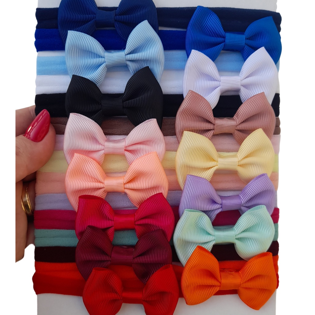 Kit com 15 Lacinhos Bebê Maternidade em Oferta na Shopee