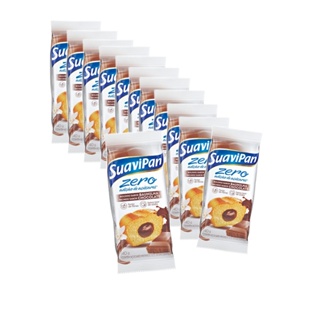 Bolinho de Baunilha Recheio de Chocolate Zero com 12 un de 40g - Suavipan em Oferta na Shopee