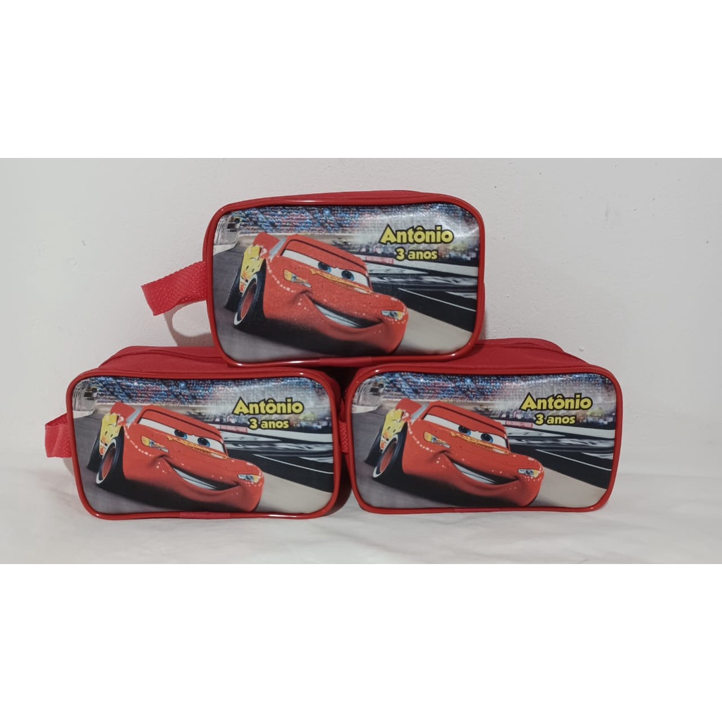 Kit com 15 Bolsinha Meia Lua Personalizada ou Necessaire Estojo Lembrancinha Festa Infantil Aniversário