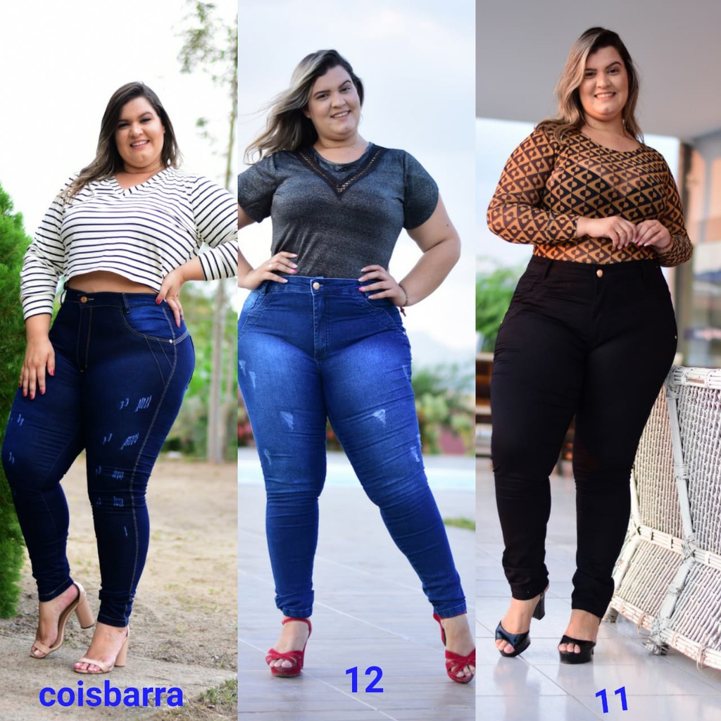 calça jeans feminina plus size atacado