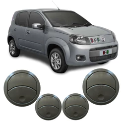 Kit Difusor Ar Uno Vivace 2010 2011 2012 2014 2015 16 Cinza