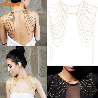 Adegree) Estilo Moda Sexy Corpo Mulheres Joias Tassels Link Corrente De Ombro Corporal
