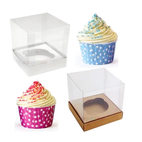 10 Caixas 7,5X7,5X7,5 com berço para Cupcake, Mini Bolo, doce, presentes e lembrancinhas em Oferta na Shopee