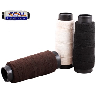 Fio Lastex Real 10 metros Preto, Branco e Marrom Linha Elastex para Apliques e Box Braid(Trança de Cabelo), Mega Hair, Costura e Roupas em Oferta na Shopee