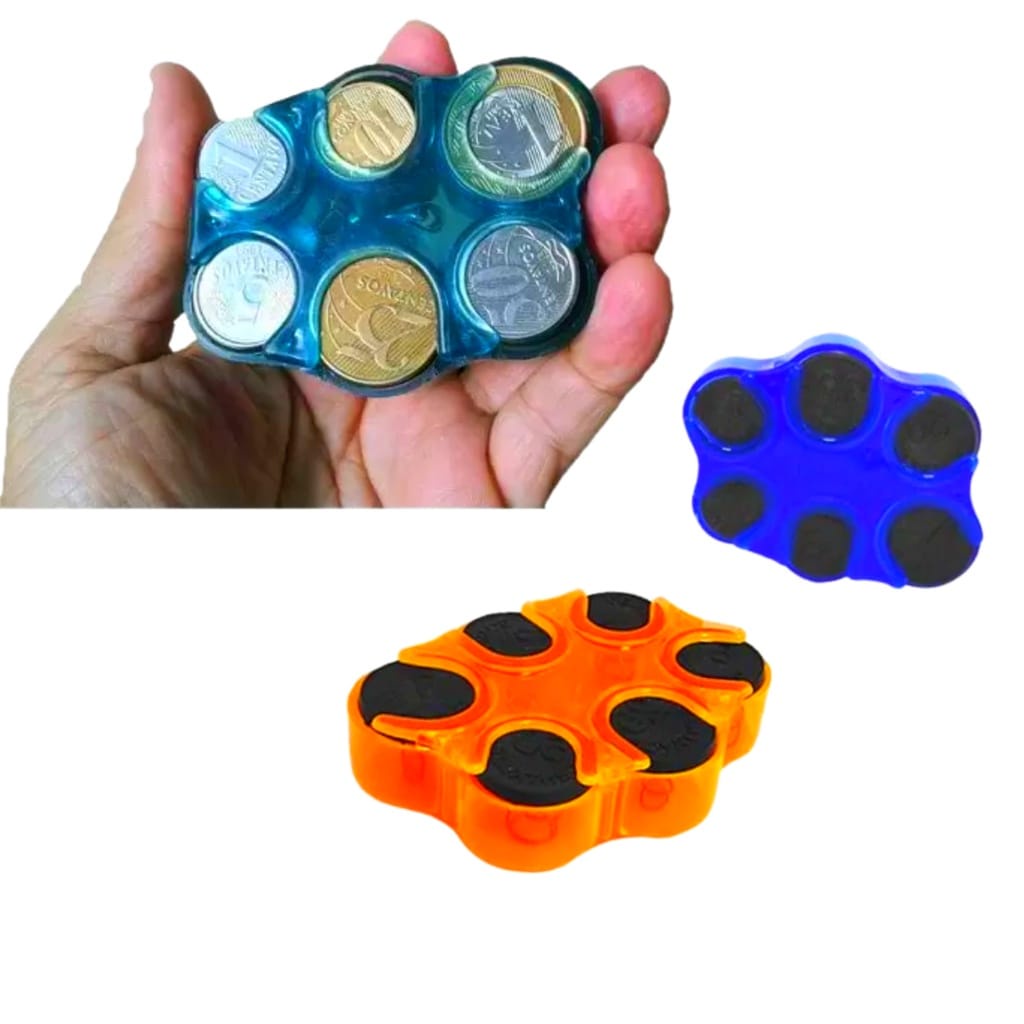 Porta Moedas Suporte Moedeiro Organizador de Moedas para Carro e Bolso