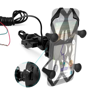 Suporte Celular Articulado Moto Com Carregador USB Universal em Oferta na Shopee