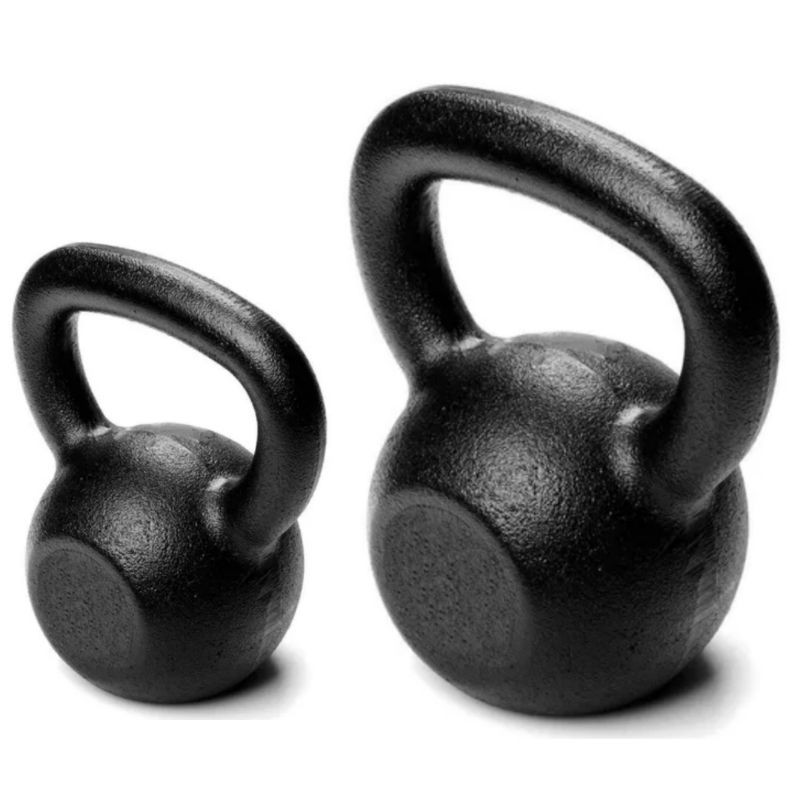 kettlebell 10kg pintado + Kettlebell 6kg pintado Halter halteres kit malhar em casa crossfit
