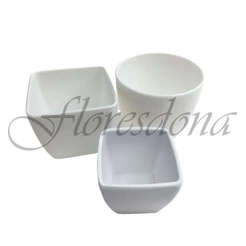 Vaso Quadrado para Flores e Plantas Artificiais Decoração - CV2025 - CV6269 - CV6268