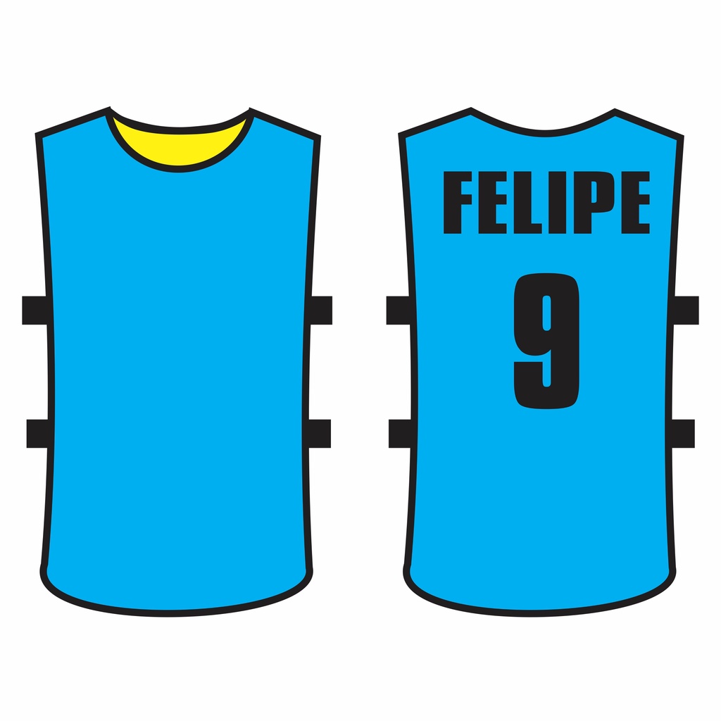 Colete Dupla Face Para Futebol Treino Jogar Bola Futsal Society Pelada Personalizado 100% Poliéster
