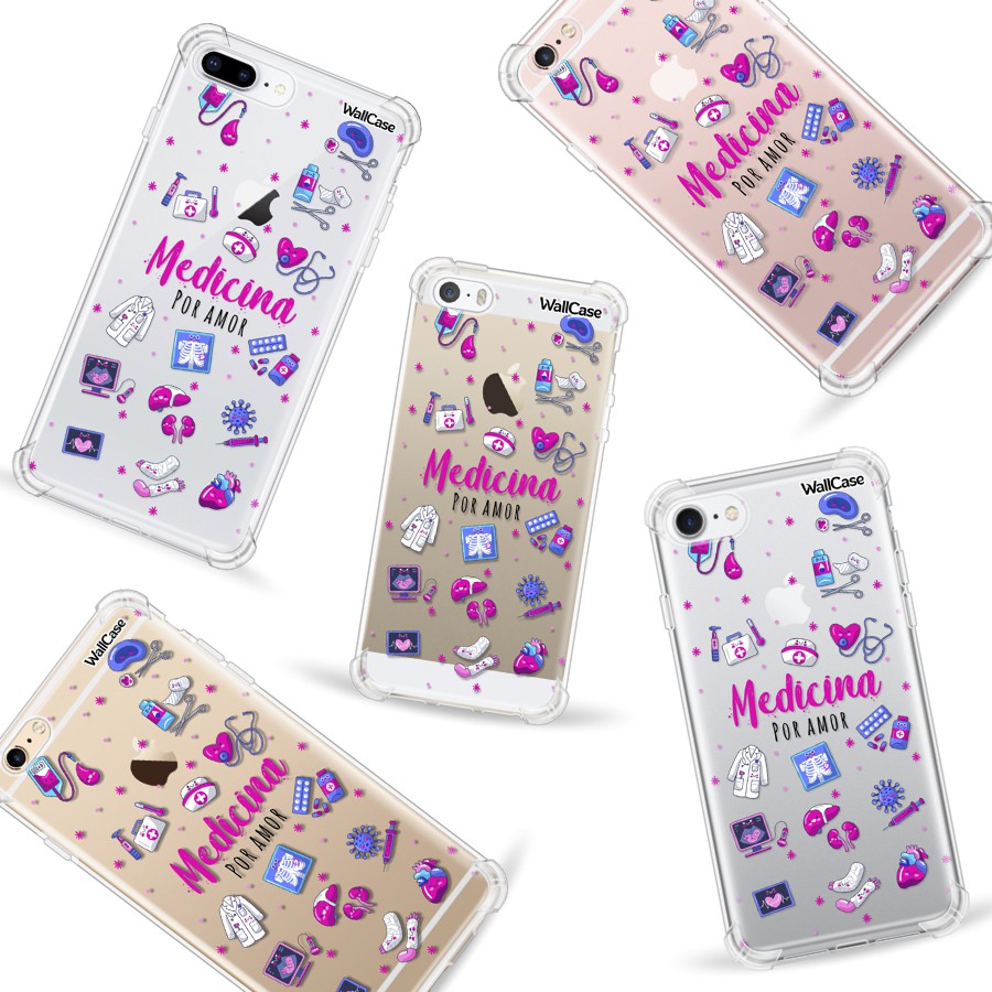 Capinha de Celular Cp44 Profissão Medicina Para iPhone 5 6 7 8 11 12 13 14 15 16E 17 Se Xr Xs Pro Max