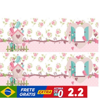 Kit 7 faixas adesivas decorativas jardim encantado para o quarto de seu filho ou filha