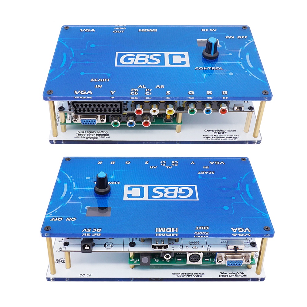 GBS Control Conversor De Vídeo GBSC RGBs/Scart/YPbPr Sinal Para VGA/HDMI Upscalers/Adaptador