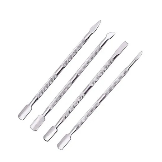 Kit 4 Espatula Para Unhas Inox Manicure Cutícula Pé Mão em Oferta na Shopee