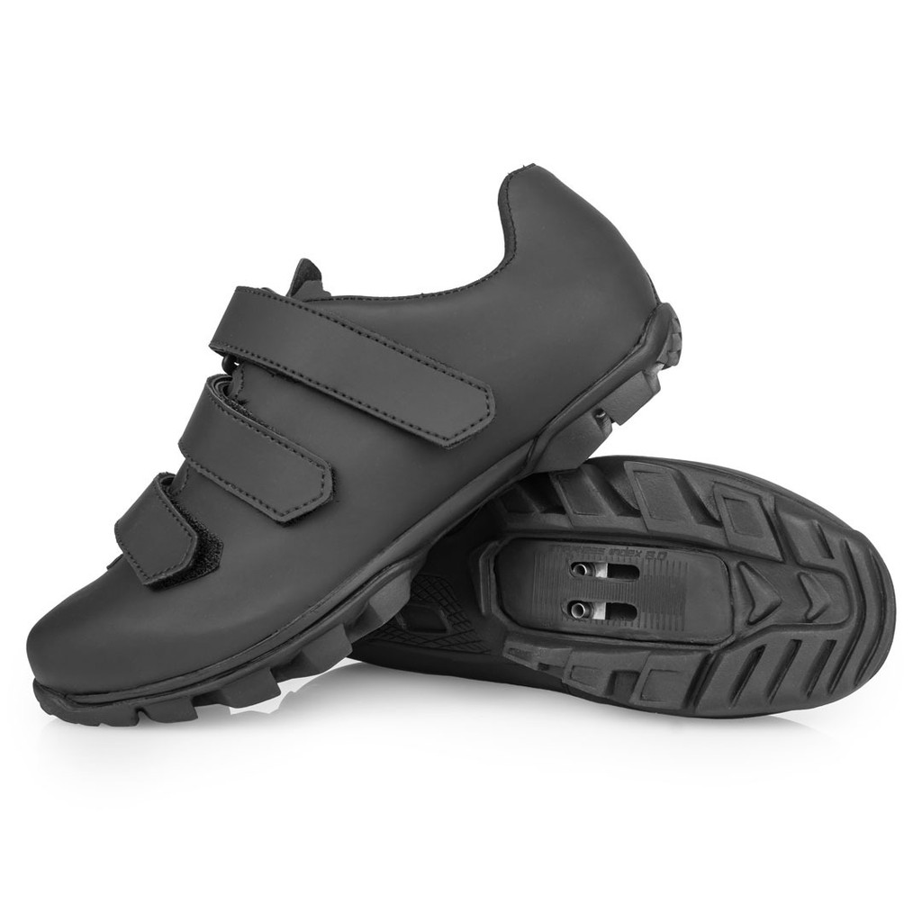 Sapatilha Mtb Do 37 ao 44 Ciclismo Bike Pedal Clip Preta Trava Tacos Spd Unica Todos os números top