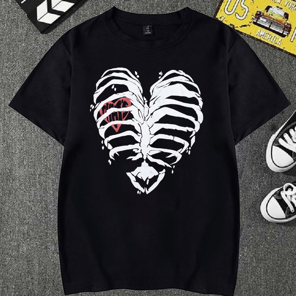 Camiseta Basica Camisa Esqueleto Torax Skeleton Love Batman Streetwear Moda  Unissex | Shopee Brasil