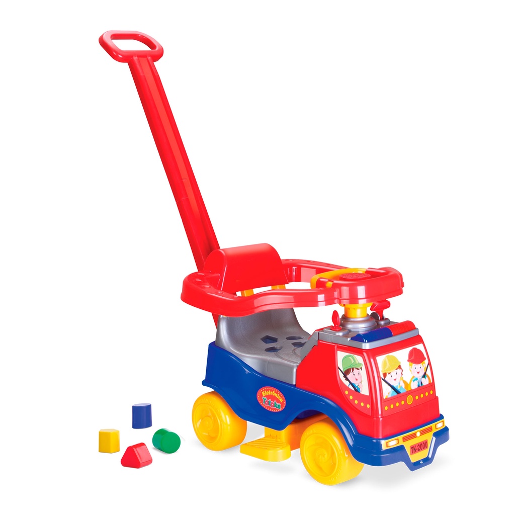 Carrinho Andador Infantil Bebe Totoka Plus Menino Azul - Cardoso Toys