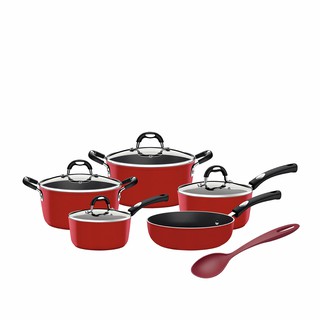 Jogo de Panelas Tramontina Alumínio Mônaco 5 Peças + Colher em Oferta na Shopee