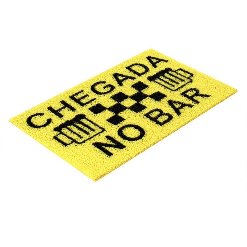 Tapete Divertido 60x40 porta - Linha de chegadar no Bar. / Tapetes temáticos e divertidos.