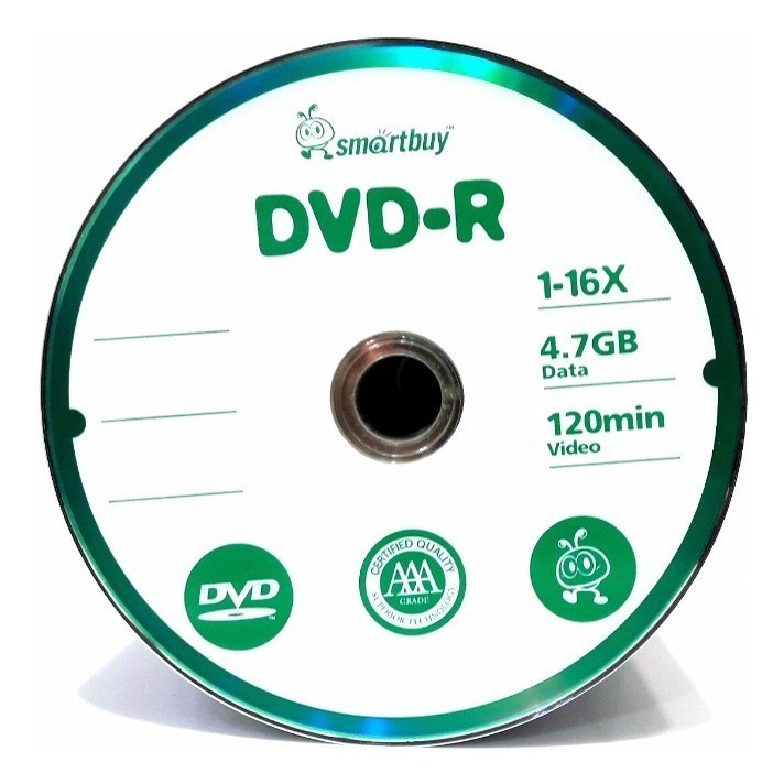 2 Dvd-r Virgem Smartbuy + Envelopes Papel C/visor