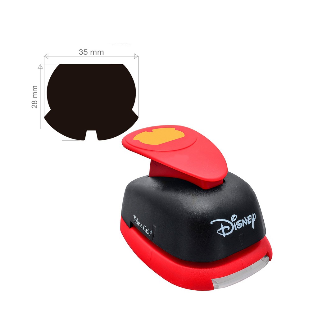 Furador Scrapbook Gigante Papel E Eva Premium Disney Toke e Crie Shorts Mickey Mouse 3,5cm