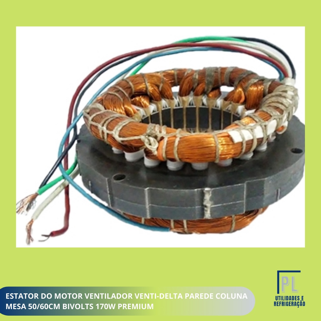 Estator Do Motor Ventilador Venti-delta Parede Coluna Mesa 50/60cm Bivolts 170w Premium