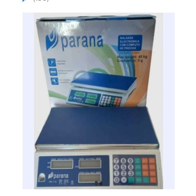Balança Eletrônica Digital Comercial 40 Kg Bateria Recarragável Bivolt ...