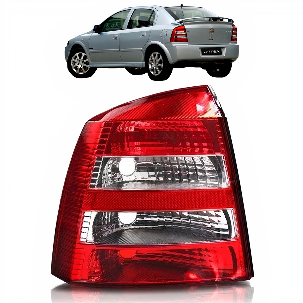 Lanterna Traseira Astra Hatch 2003 até 2012 CRISTAL LE