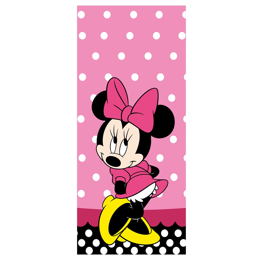 Adesivo Decorativo de Porta Minnie Rosa 1