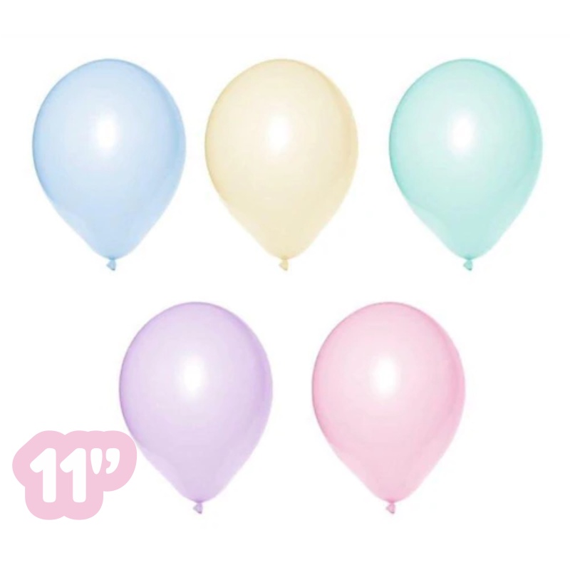 Balão 11 Polegadas Candy Colors São Roque 25 Un Látex em Oferta na Shopee