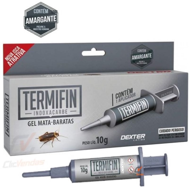 Termifin Gel Mata Baratas Inseticida Baraticida 10g