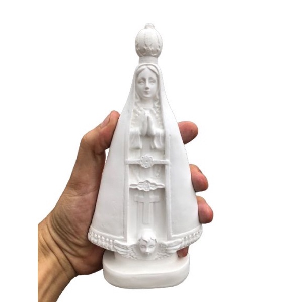 kit 10 Nossa Senhora Aparecida 20cm e 5 Nossa Senhora Aparecida 30cm gesso cru