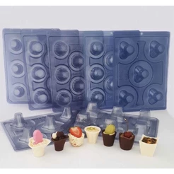 FORMAS BWB; MODELOS DE "COPOS MOUSSE" E COPINHOS DIVERSO (CHOCO)