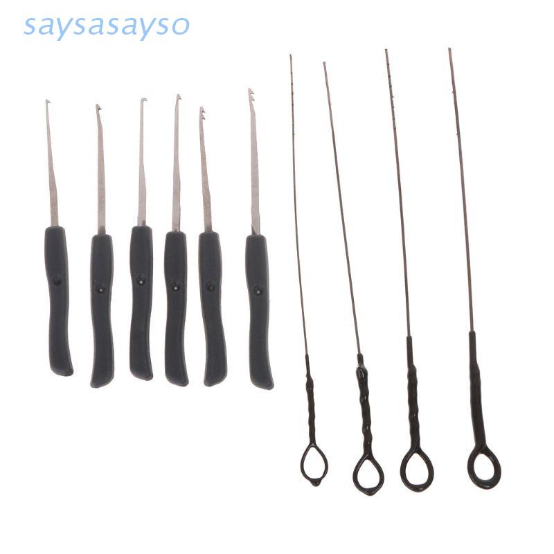 Says 10 Pçs / Set Bloqueio Pick Set Quebrado Chave Remover Ferramentas Serralheiro Auto Chave Extractor Ferramentas