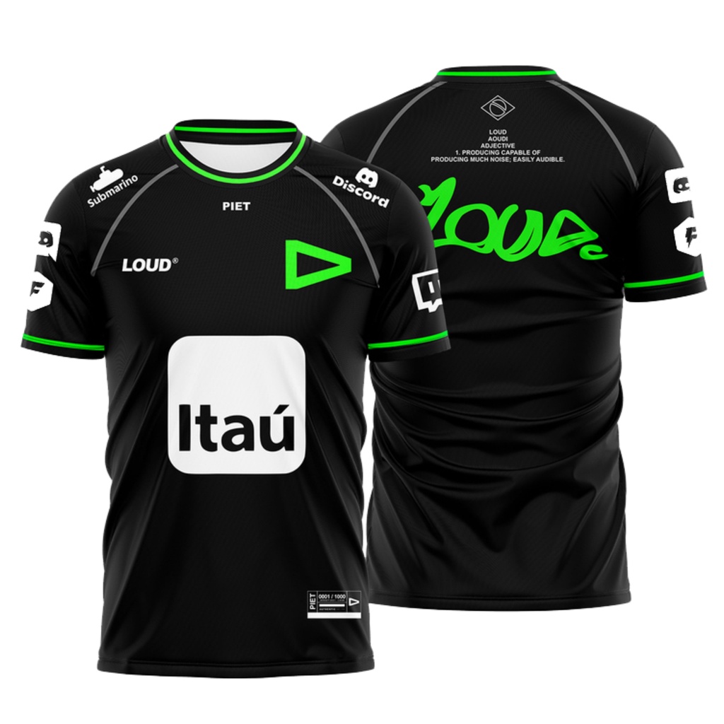 Uniforme LOUD Valorant / Free Fire 2022 Escorrega o Preço