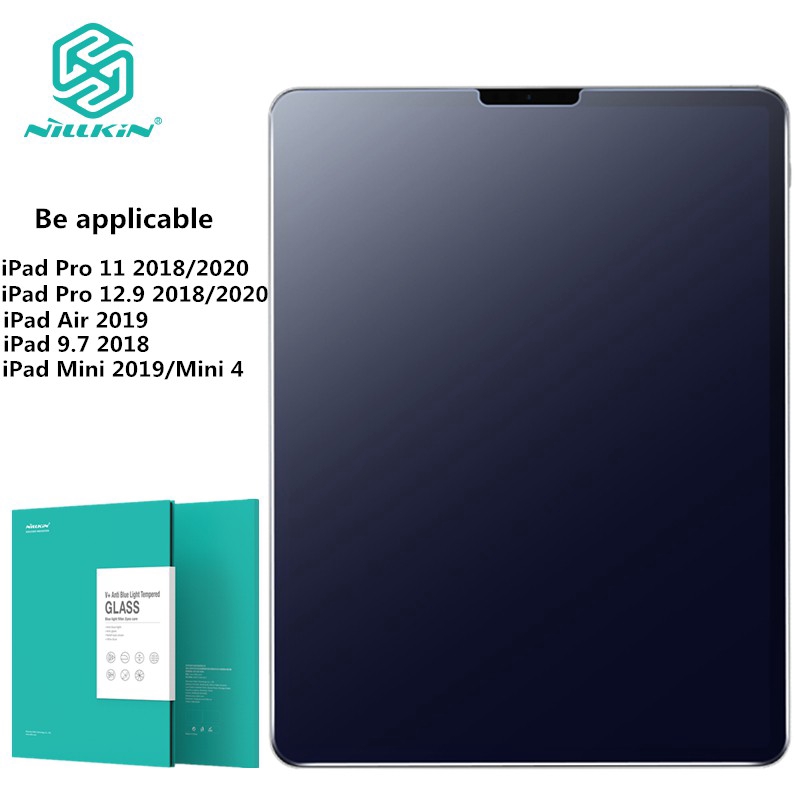 Nillkin Ipad Pro 12.9 / 11 2020 / iPad 10.2 2021 / 2020 / 8th generat / Air 2019 / Mini 4 5 Anti-Luz Azul Filme Temperado