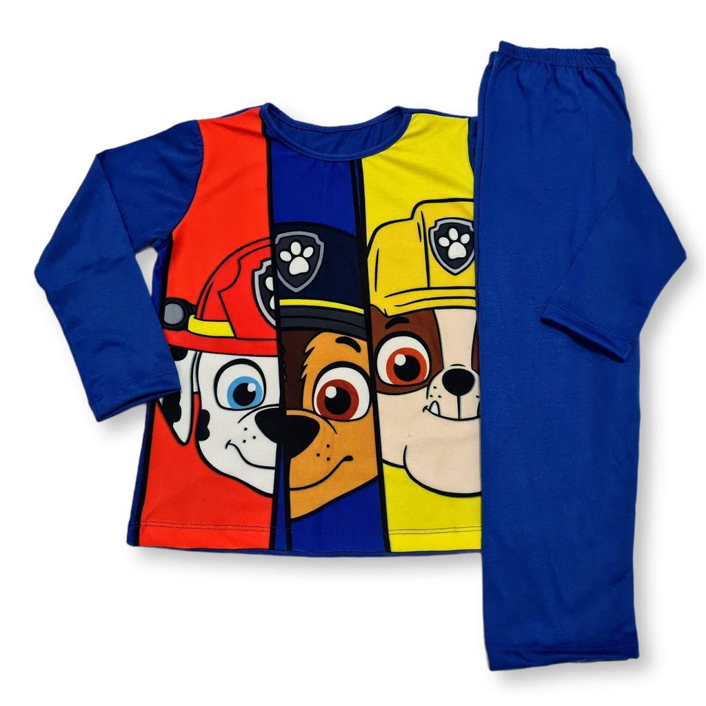 Pijama Infantil Manga Longa Meninos Lindas Estampas Exclusivas Patrulha ...