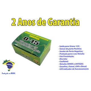 Alarme Bloqueador Automotivo Veicular D-15 em Oferta na Shopee