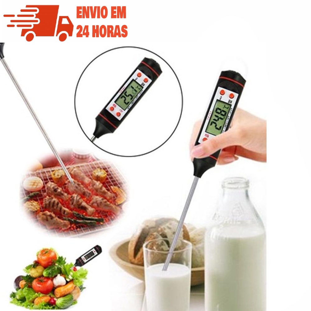Termômetro Culinário Cozinha Digital Espeto Tp101 Para Cozinha Oferta