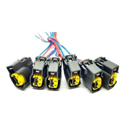 6x Plug Conector Bobina Santa Fé 2.7 V6 Gasolina Dohc