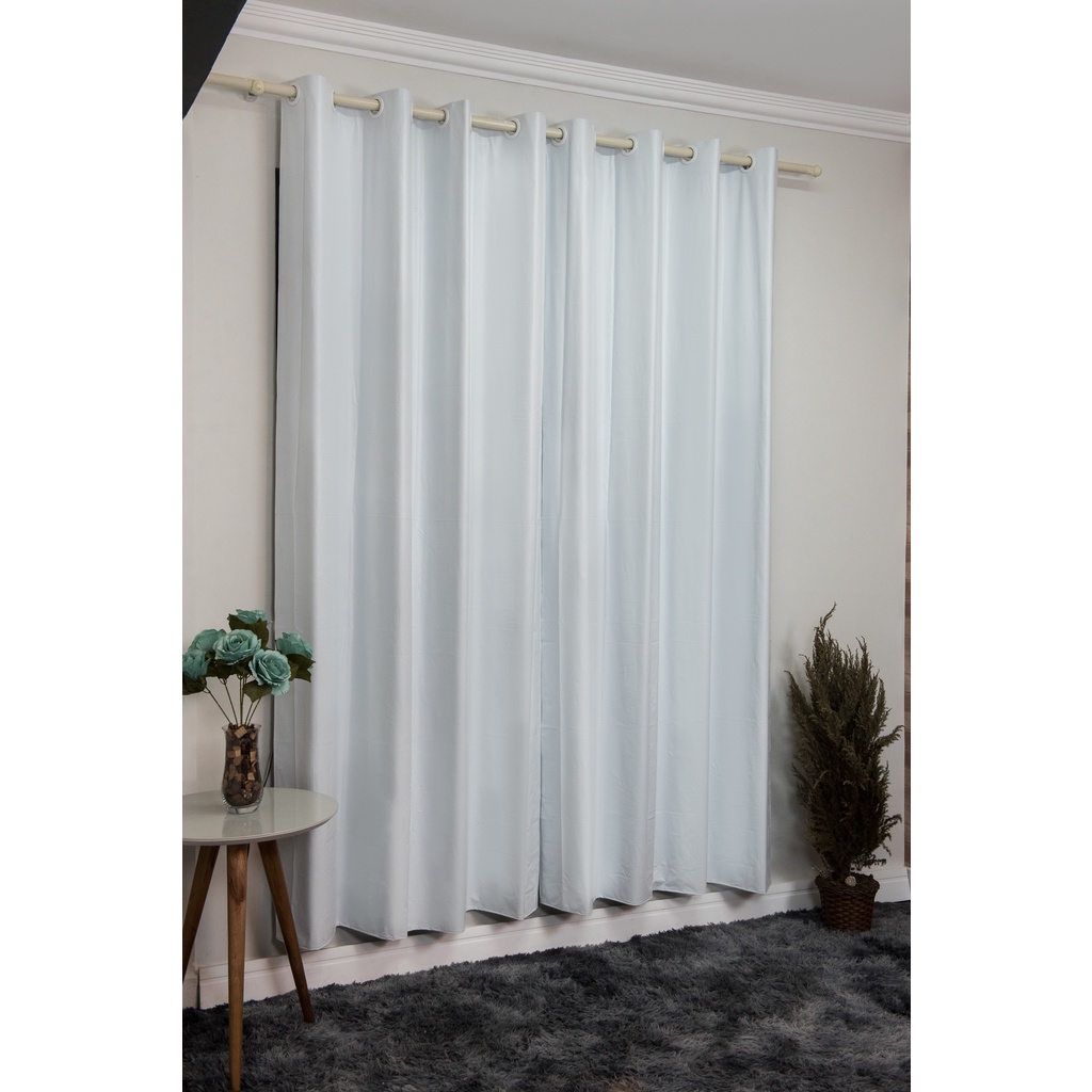 Cortina Blackout PVC 100% corta luz 2,70m(largura)x2,20(altura)