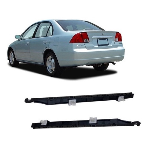 Par Guia Para-choque Traseiro Honda Civic 2003 a 2006
