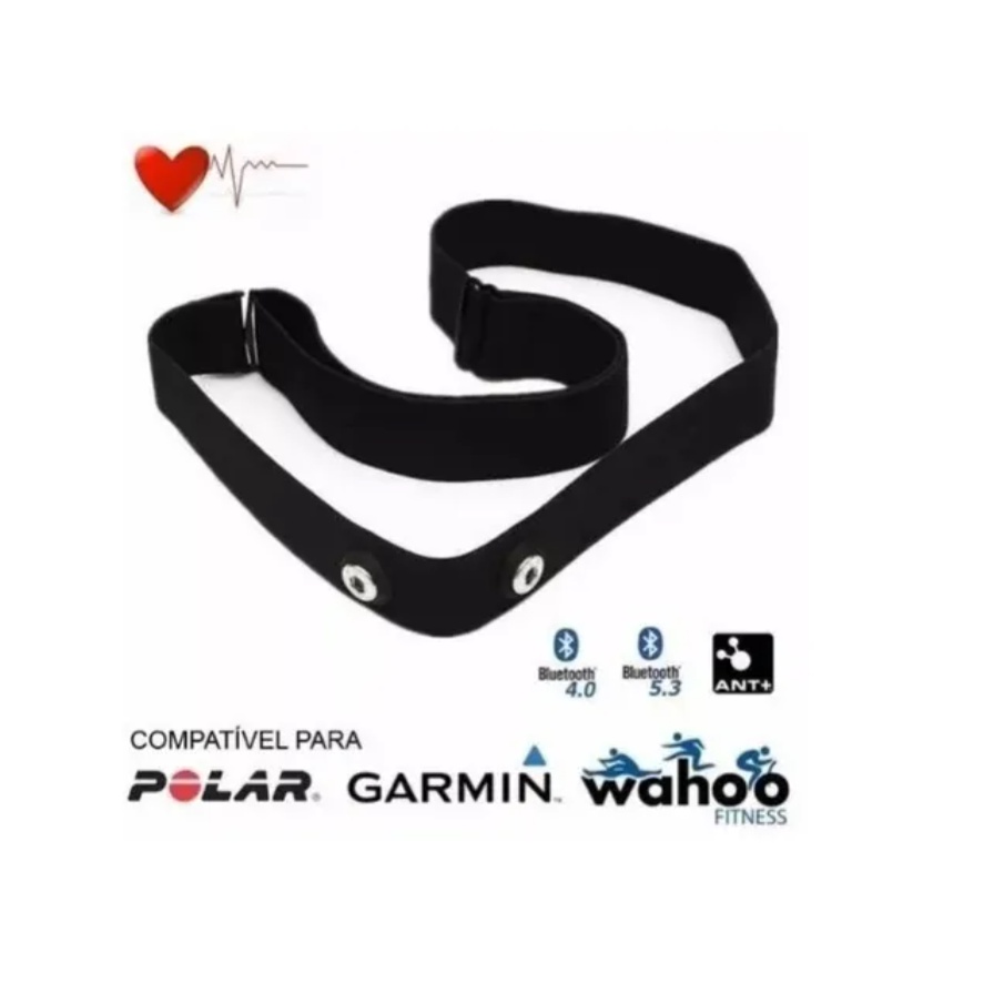 Cinta Cardíaca Para Reposição Monitor Compativel Com Sençores Garmin, Polar, Bryton ( Não Acompanha o Monitor )