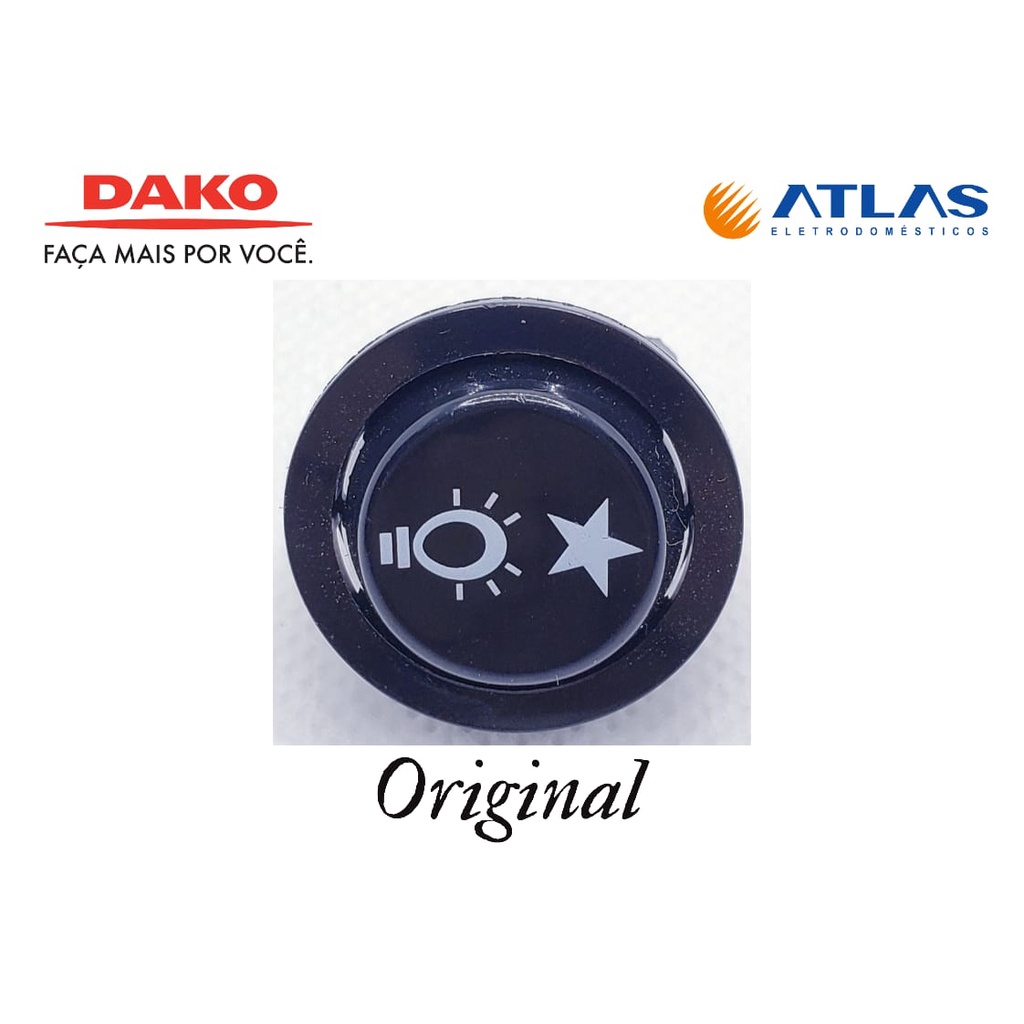 Botão Ignição Dupla Função Fogões Atlas Agile Glass/fastcook/u.top Antigo/agile Top original