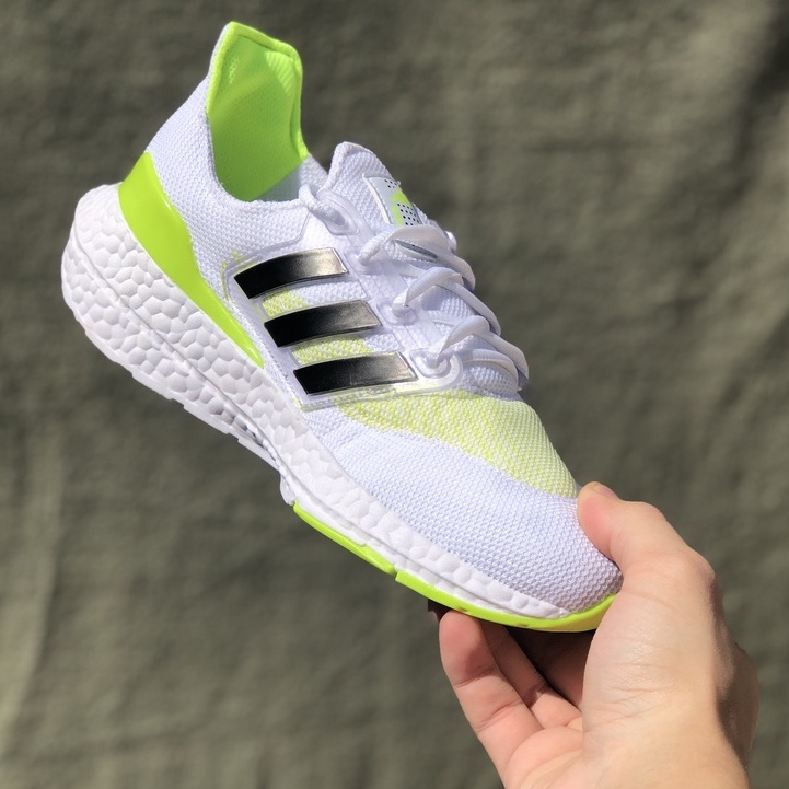 Tênis adidas store branco com verde