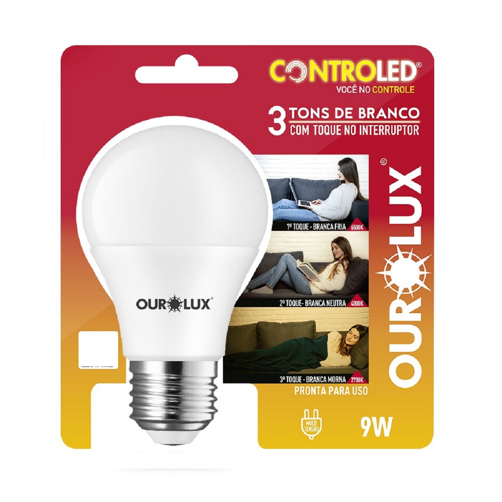 Lâmpada Bulbo Led Controled 9w Com 3 Intensidades De Luz Pelo Toque No Interruptor (100%-50%-20%) Não Precisa Dimmer | Shopee Brasil Lâmpada Bulbo Led Controled 9w Com 3 Intensidades De Luz Pelo Toque No Interruptor (100%-50%-20%) Não Precisa Dimmer | Shopee Brasil