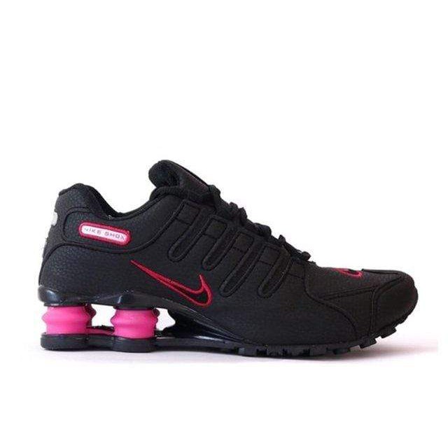 nike shox nz feminino preto e rosa