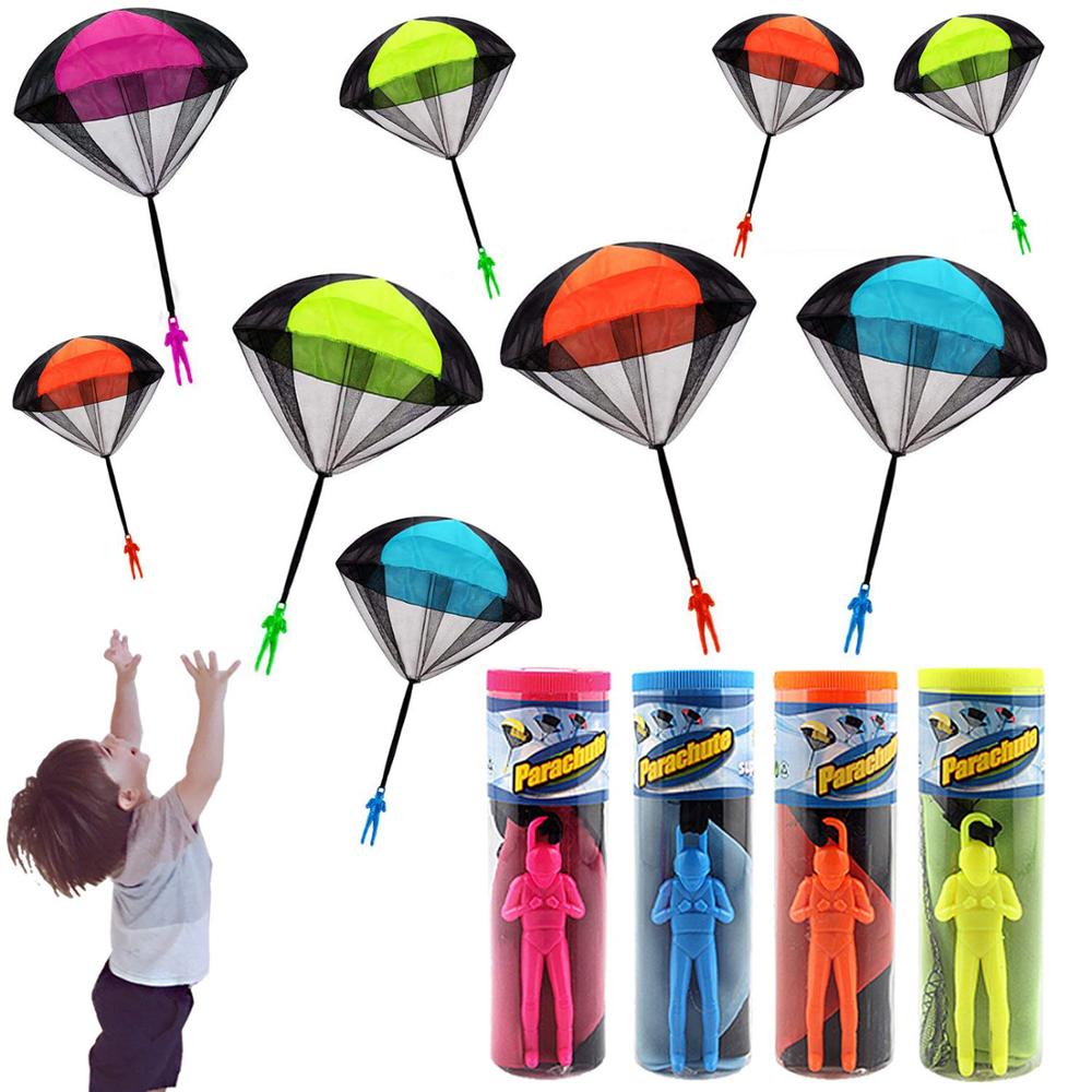 3PCS Jogo De Pára-Quedas Brinquedo Engraçado Para Crianças Brincar Ao Ar Livre Brinquedos Educativos Voam Esporte