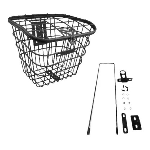 Cesta Bicicleta Aro 26 Reforçada Com Tampa Completa Hastes e Parafusos Preta Rosa Branca em Oferta na Shopee